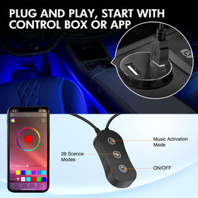 Nilight USB power connection showing simple 5V plug-and-play benefit