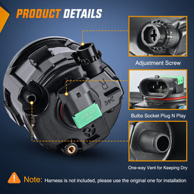 Nilight ventilation port detail preventing fogging and improving durability
