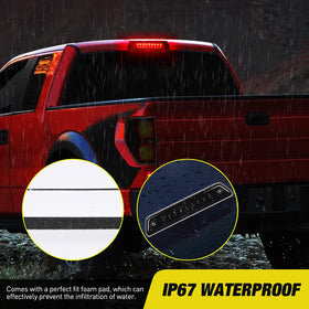 Nilight lit at night illustrating brighter brake and cargo light visibility