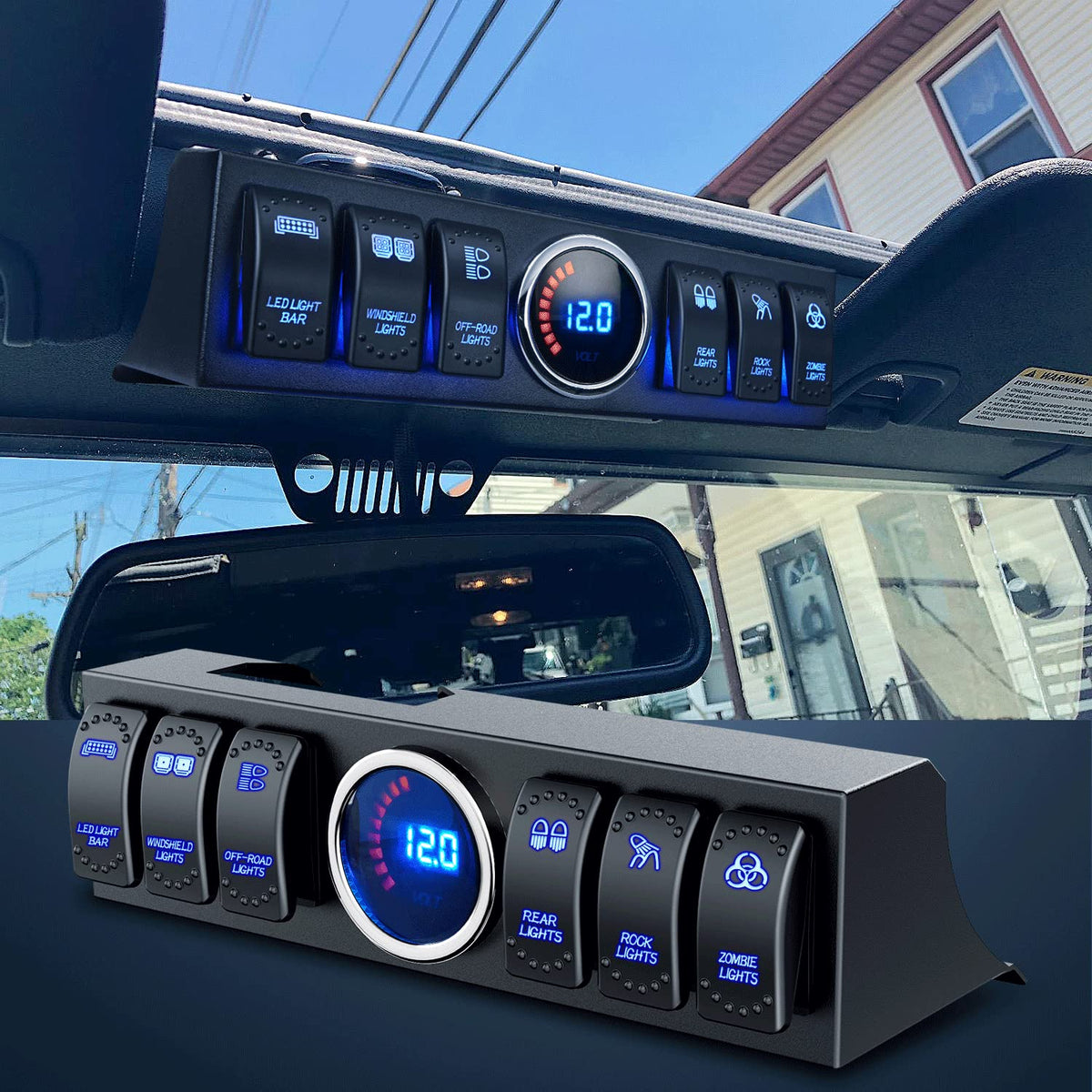 Nilight voltmeter closeup clearly displaying vehicle voltage at a glance