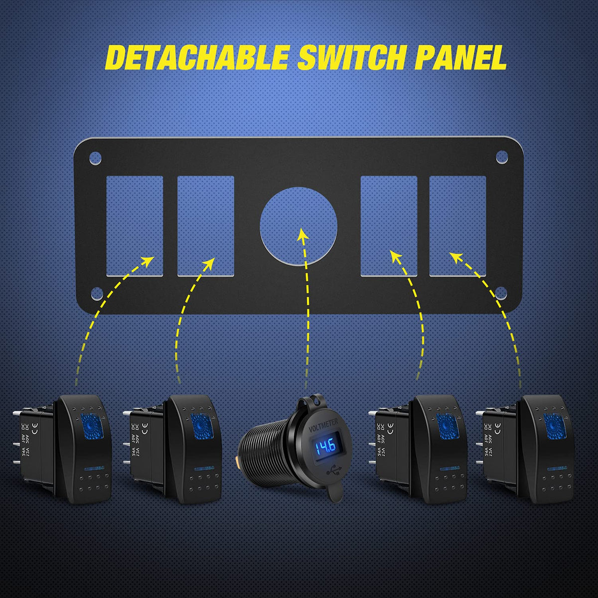Nilight voltmeter display lit for quick voltage checks and battery awareness benefit