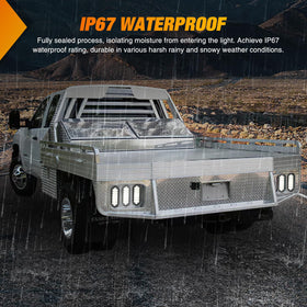 Nilight under water spray showing IP67 waterproof protection
