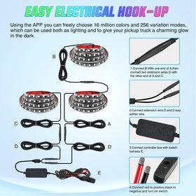 Nilight waterproof soft-hose housing detail protecting LEDs from rain and road spray