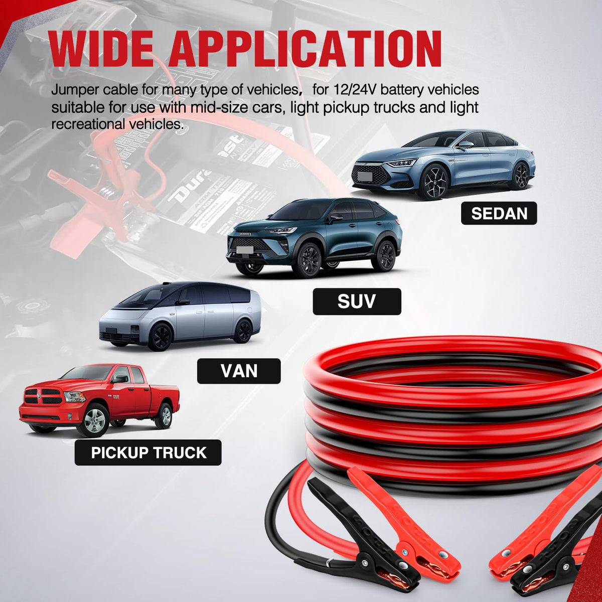 Nilight cables bent in cold showing PVC flexibility for dependable low‑temperature performance
