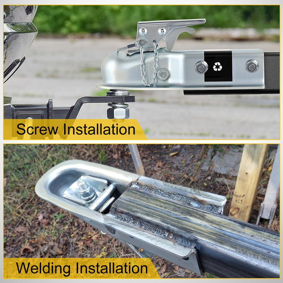Nilight welded installation example demonstrating permanent mount strength