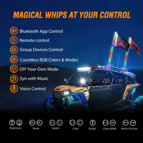 Nilight close-up of 360-degree spiral LEDs highlighting vivid colors and durable tubing