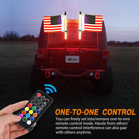 Nilight remote control and 2-way splitter laid out showing easy pairing and plug-and-play