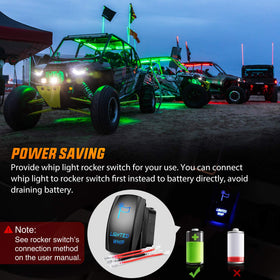 Nilight wiring and rocker switch setup showing battery protection benefit
