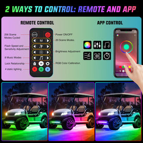 Nilight wireless remote in hand showing quick access to modes and brightness control