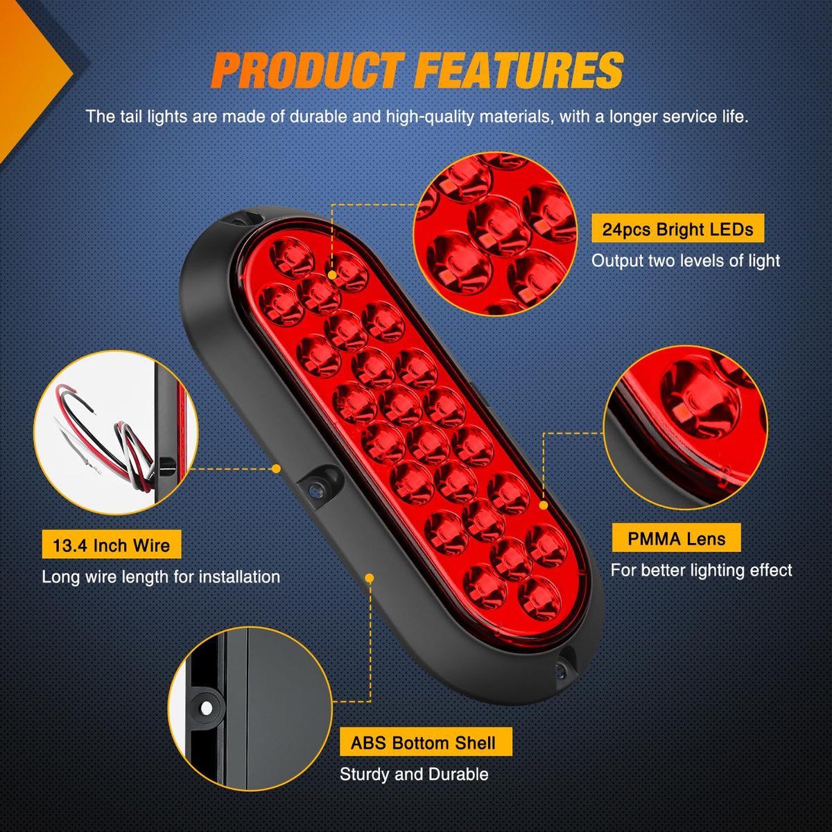 Nilight wiring and included self-tapping screws laid out, simplifies mounting and hookup