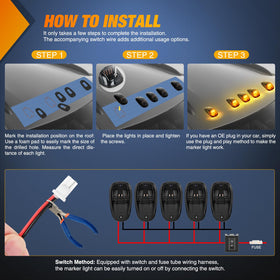 Nilight wiring kit with switch and fuse showing easy installation and versatile control options