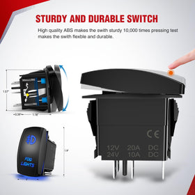 Nilight printed wiring diagram and spare fuses for simple installation