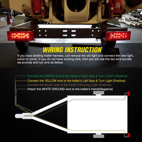 Nilight 25ft trailer wiring harness coiled ready to simplify installation