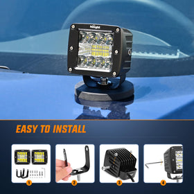 Nilight wiring harness and connectors simplifying installation and power hookup