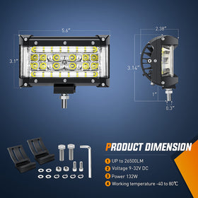 Nilight wiring harness and mounting hardware kit organized for easy install