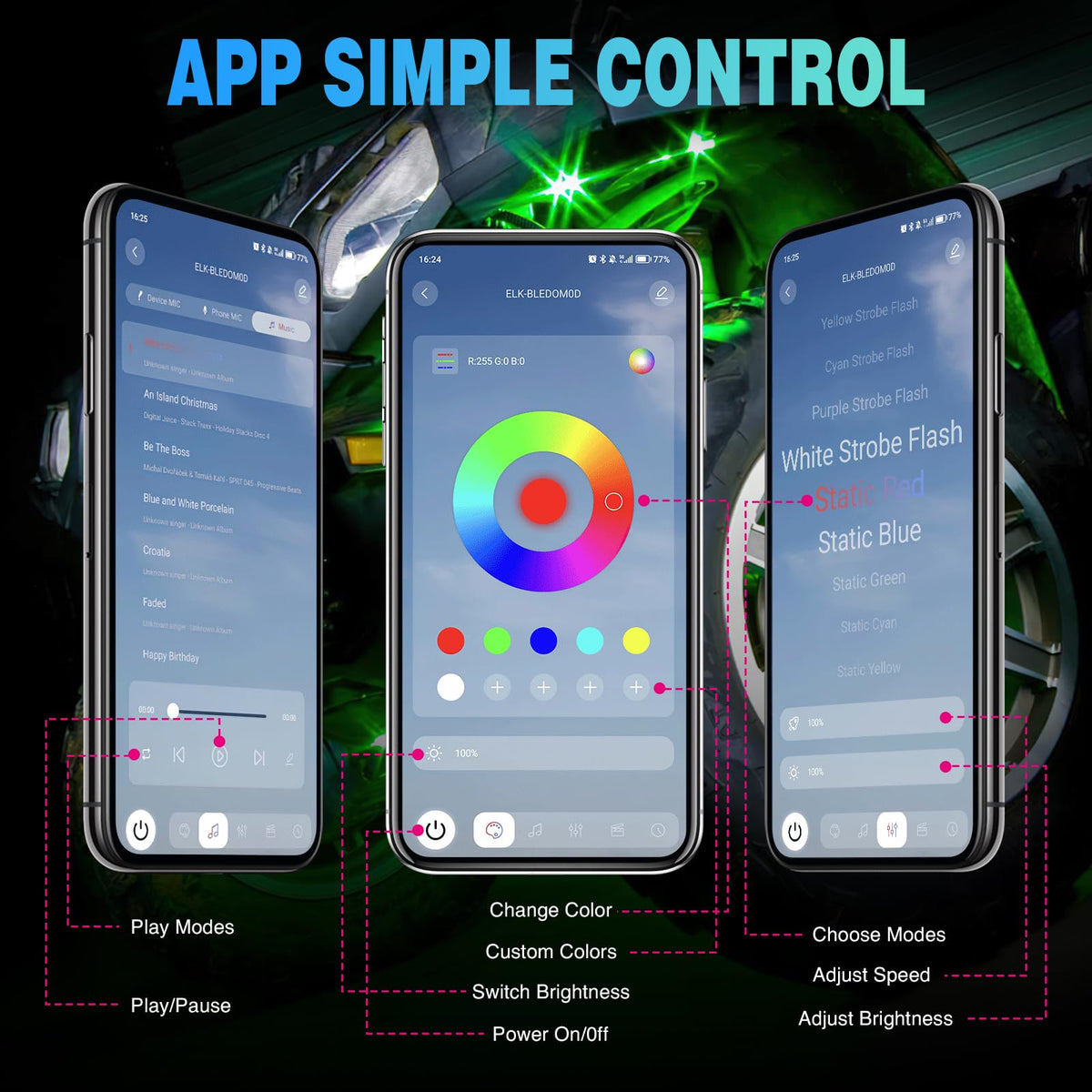 Nilight wiring harness connectors close-up showing plug-and-play convenience benefit