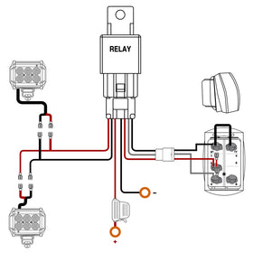 Nilight wiring harness with 5-pin rocker switch and relay for safer, easy wiring