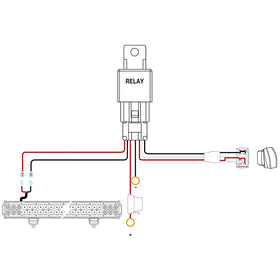 Nilight 5-pin wiring harness and rocker switch ready for quick vehicle integration