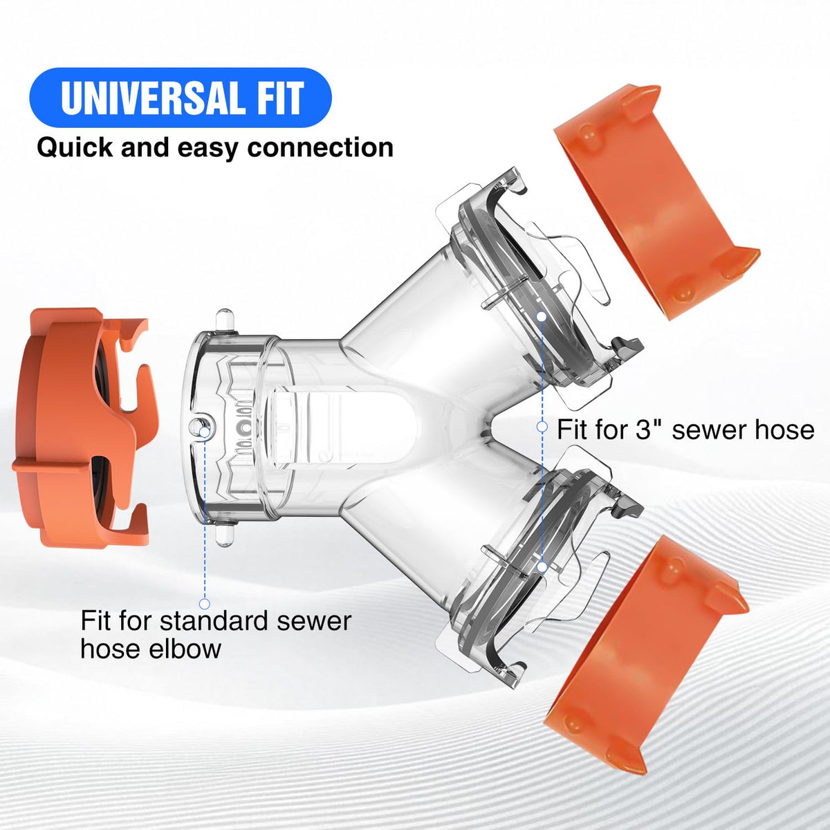 Nilight detailed view of twist bayonet lugs for fast tool-free secure connection
