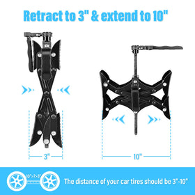 Nilight next to ruler showing extendable 3 to 10 inch fit for accurate sizing