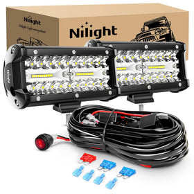 Nilight ZH303 front face showing LEDs and bright output benefit