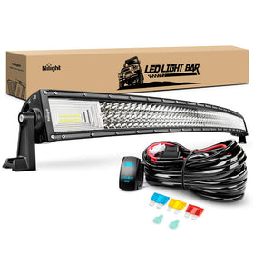 Nilight ZH408 front view showing triple-row LEDs and powerful beam