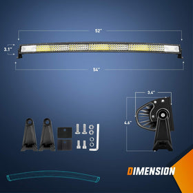 Nilight ZH408 curved profile demonstrating vehicle-fit and sleek look