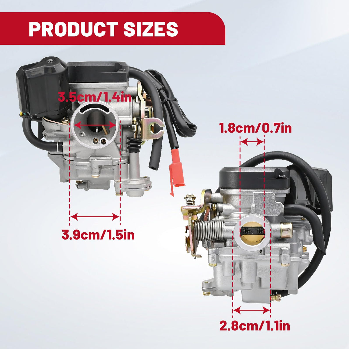 NIMTEK carburetor electric choke 2-pin male plug detail for straightforward connection