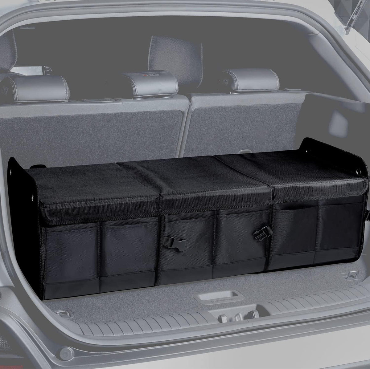 NINEDUCK front view with lid showing organized large-capacity storage benefit