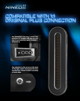 NINEO close-up of 58 LED array highlighting bright, dual-color output