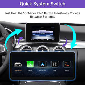ninetom in-car lifestyle shot showing safer hands-free navigation benefit