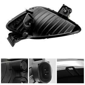 Nioboee fog lights installed on Hyundai Elantra front bumper, restores factory look