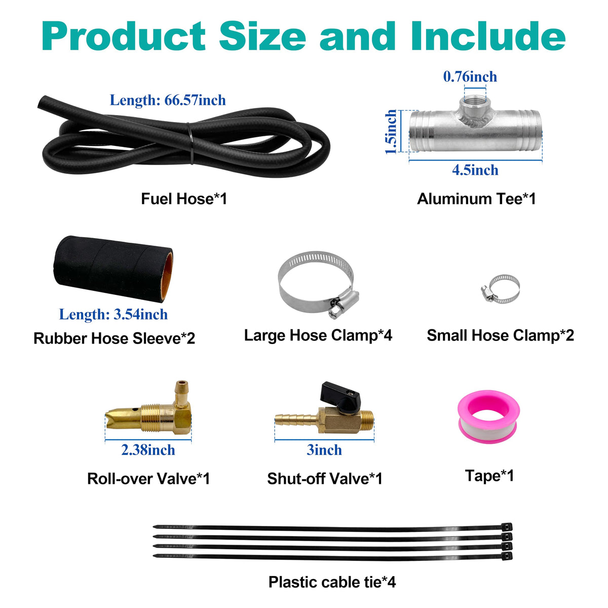 nipponAsia detailed view of hose and clamp demonstrating durable materials for leak-resistant sealing