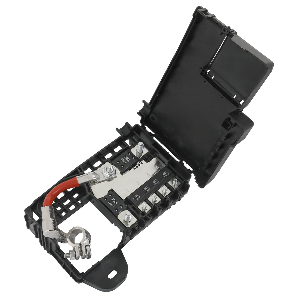 Nirakoka front assembly showing full fuse box battery terminal cover for easy replacement