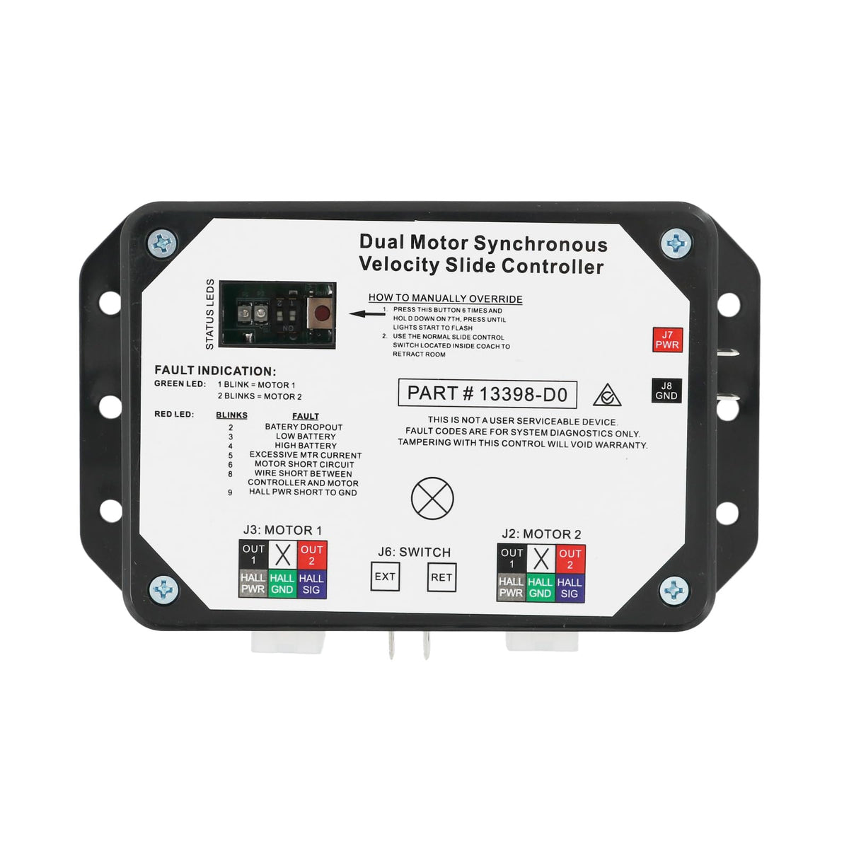 Nirakoka front view of controller showing mounting and clean design for easy replacement