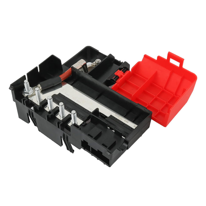 Nirakoka fuse block front view showing connector layout and clear identification benefit
