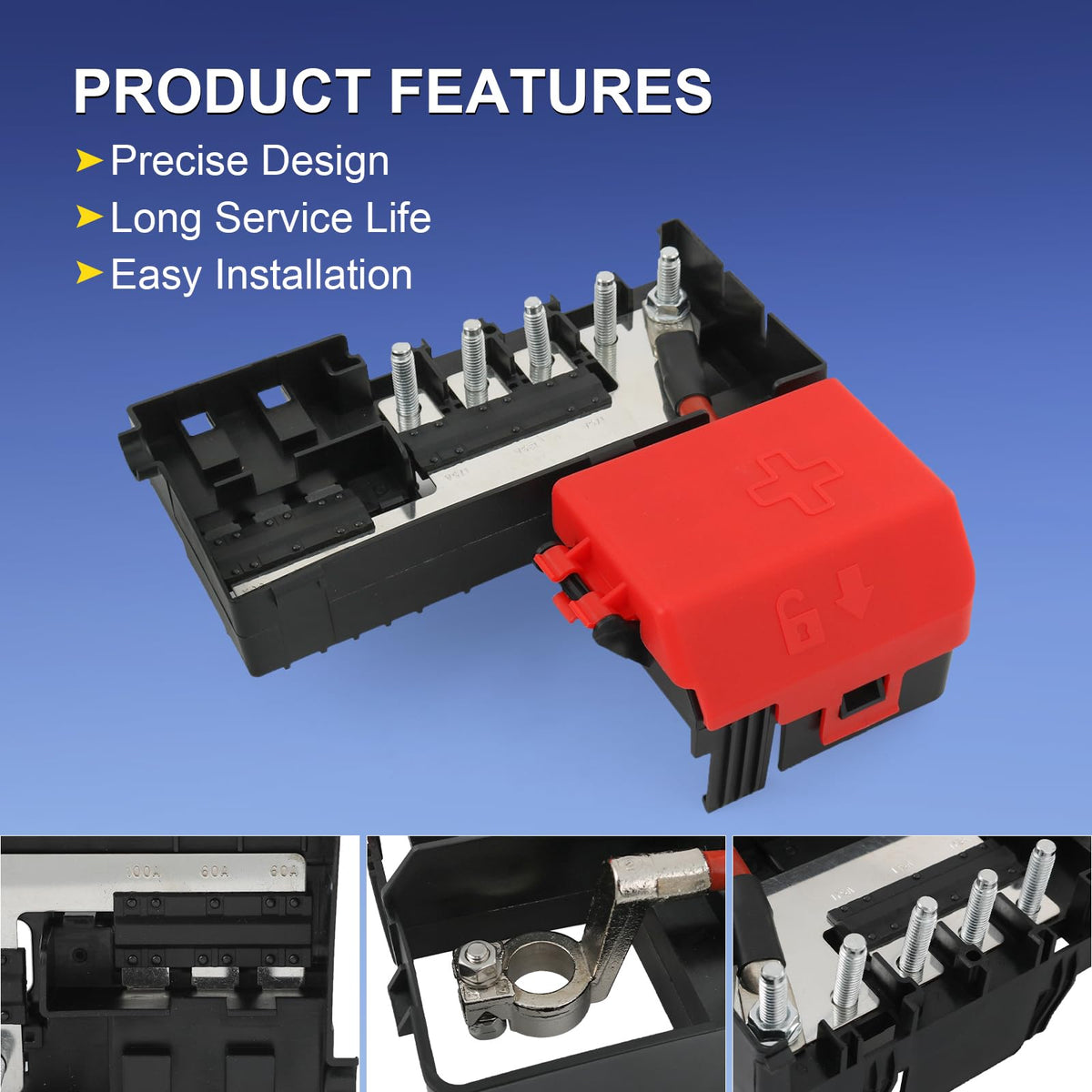 Nirakoka fuse block installed in engine bay illustrating straightforward replacement benefit