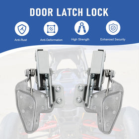 Nirakoka latch installed on Polaris door demonstrating secure closure benefit