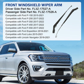 Nirakoka driver side wiper arm close-up showing finish and fit for reduced noise benefit