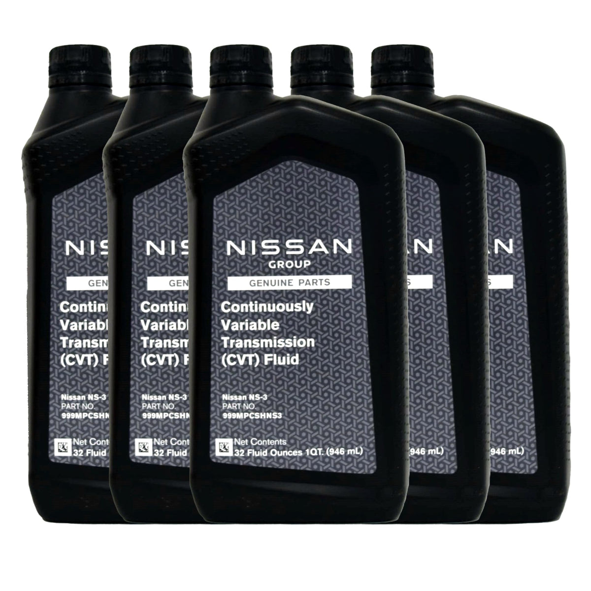 Nissan bottle front view showing CVT-3 label and authentic OEM benefit