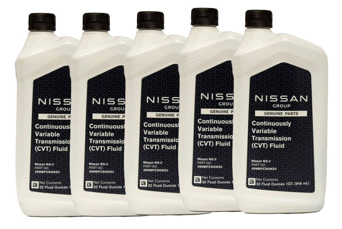 Nissan CVTF I-NS2 front label showing part number and OEM assurance for correct fit