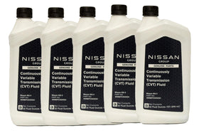 Nissan CVTF I-NS2 front label showing part number and OEM assurance for correct fit