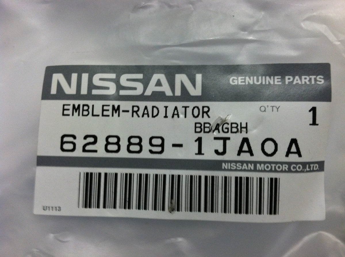 NISSAN emblem installed on vehicle showing restored grille aesthetics and easy upgrade