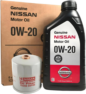 NISSAN oil change kit installed under hood, demonstrating correct parts and ease of service