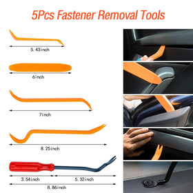 Niteguy trim removal tools laid out enabling damage-free removal