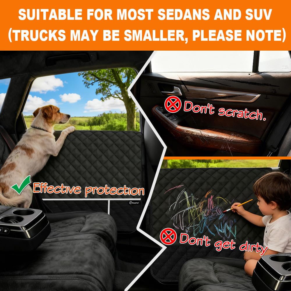 Niuartu protector installed in SUV keeping door clean