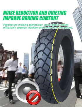 NiuJKun tire next to ruler showing 12-inch scale for correct fit confirmation