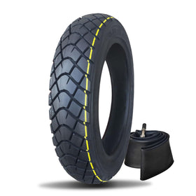 NiuJKun tire front view showing tread and ready for mounting, improves traction