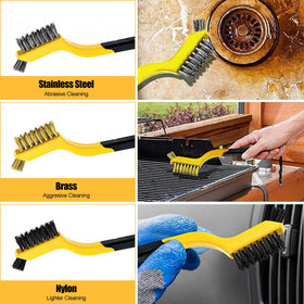 NIUMID brush in use on an RV roof demonstrating safer high-area cleaning