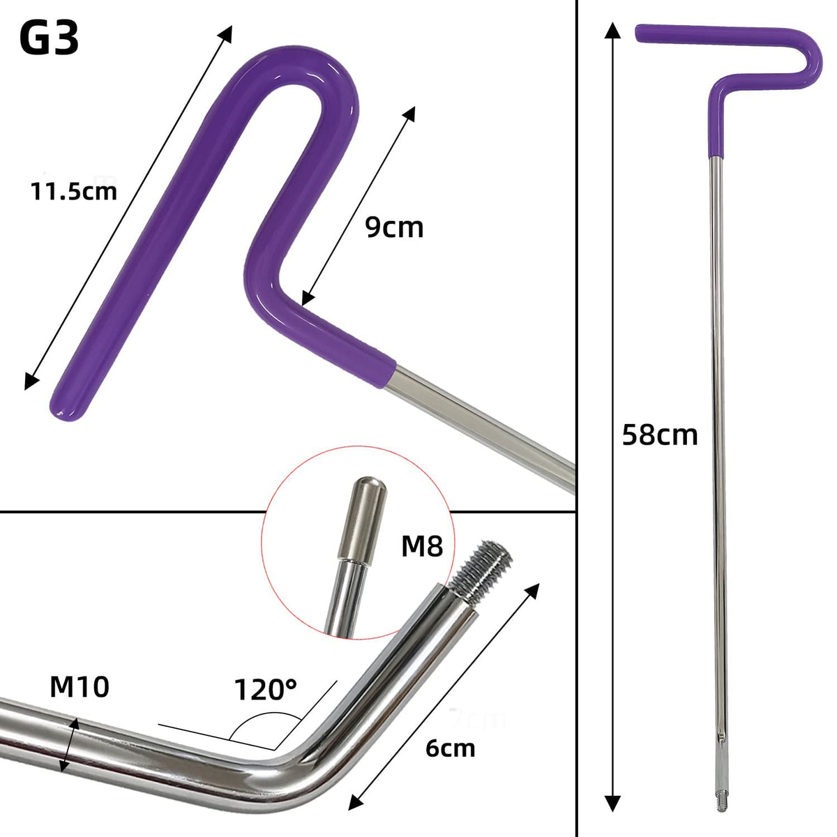NIUVOCY interchangeable stainless-steel heads offering multiple repair shapes